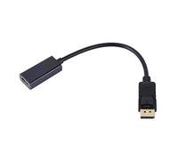 Kuuleyn DP Macho a HDMI Hembra, Cable Adaptador DP a HDMI, Cable DP Macho a HDMI Hembra, Adaptador convertidor de Cable DP Displayport Macho a HDMI Hembra para PC HP/DELL