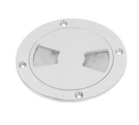 Kuuleyn Escotilla de Almacenamiento para Barcos, Placa Redonda para Cubierta de Barco, Placa de Cubierta de escotilla de inspección Marina Desmontable de Acero Inoxidable 316 para (4 Inch)
