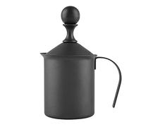 Kuuleyn Espumador de leche manual, fabricante de espuma de leche, bomba manual de doble malla de acero inoxidable, taza de espuma para café, capuchino, latte, café en casa, (400ml)