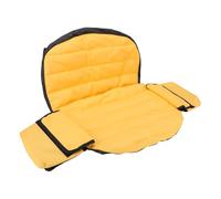 Kuuleyn Funda para asiento de tractor resistente a la intemperie, superficie de tela Oxford acolchada con borde flexible, borde de encuadernación, 12,5 14 pulgadas, amarillo