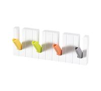 Kuuleyn Gancho de pared, estante para colgar llaves de piano, plástico creativo, ahorro de espacio, soporte de carga fuerte, sin taladro, fácil de instalar, decorativo,