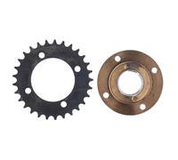 Kuuleyn Gear, Equipo de Bicicleta de montaña, piñón 420 29T, Rueda sin Dientes de Acero al Carbono para vehículos Todo Terreno, 4 fosos, vehículos Todoterreno, Go Karts,