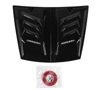 Kuuleyn Hood Vents for Cars, Hood Air Vent Trim Cover, Enhance Engine Cooling Reduce Wind Resistance Anti Scratch Universal Fit for 1 Series E90 E91 (Negro Brillante)