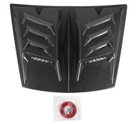 Kuuleyn Hood Vents for Cars, Hood Air Vent Trim Cover, Enhance Engine Cooling Reduce Wind Resistance Anti Scratch Universal Fit for 1 Series E90 E91 (Estilo de Fibra de Carbono)