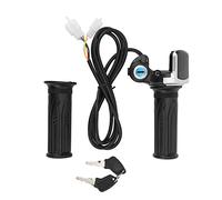 Kuuleyn Juego de llaves de bloqueo de manija de acelerador giratorio para bicicleta eléctrica, manija de acelerador de bicicleta eléctrica, controlador de manija giratoria con