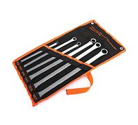 Kuuleyn Juego de llaves largas, 6 piezas/juego de llave de extremo de caja dodecágono 45# acero alargado llave pentalobe de doble cabeza reparación automática 8-21 mm