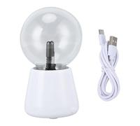 Kuuleyn Lámpara de Bola de Plasma interactiva Sensible al Tacto, Enchufe USB Que Cambia de Color, Sensible al Tacto y al Sonido, en lámpara Decorativa de Globo de Plasma para