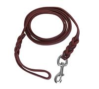 Kuuleyn Leather Dog Leash,Braided Leather Leash,3Types Pet Dog Lead Leash Safety Rope Cowhide and Leather Belt For Walking Running Training (The Material Length is 2 Meters and The Net Length)