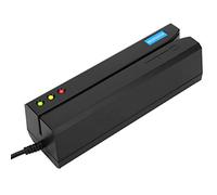 Kuuleyn Lector de Tarjetas de Banda magnética MSR605X, indicador LED Mini Lector de Tarjetas Inteligentes de Banda magnética de 3 Pistas