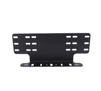 Kuuleyn Licencia Universal, Placa Soporte de Montaje de Placa Frontal de Acero Resistente para Barra de iluminación de lámpara de Trabajo LED Todoterreno Negro