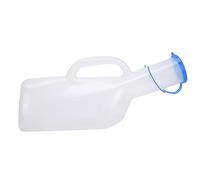 Kuuleyn Male Urine Bottle,Plastic Men Urinal,1000ml Elderly Bedridden Patient Healthcare Tool Portable Pee Container LeakProof Lid Ergonomic Handle Lightweight Medical Use Travel
