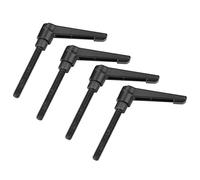 Kuuleyn Manijas ajustables de rosca masculina, mango de palanca de sujeción, perillas de máquina de metal 4 piezas de mando de fijación ajustable M8 Hilo masculino (Screw length 50MM)