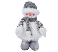 Kuuleyn Muñecos de Nieve retráctiles Adornos de Navidad, muñeco de Nieve de Navidad, decoración de Figuras navideñas, muñeco de Nieve Ajustable de Tela Suave para decoración del