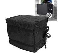 Kuuleyn Outdoor Window Air Conditioner Cover,Air Conditioner Outdoor Unit Cover,Conditioning Dust Aluminum Foil Cold Isolation Window AC Protective Sleeve for External Unit Black (43 * 33 * 30cm)