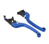 Kuuleyn Palancas de motocicleta, manija de palancas de embrague de freno, accesorios universales de aleación de aluminio CNC de alta sensibilidad para motocicleta (Azul)