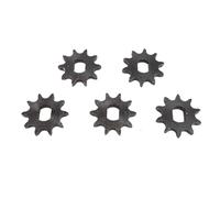 Kuuleyn Paquete de 5 piñones de Metal, 428, piñones Delanteros de 10 Dientes, diámetro Interior 12x17 mm, piñones de Acero de 10 Dientes, adecuados para Cadenas 428