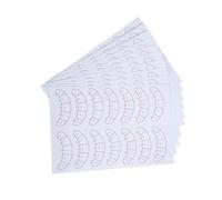 Kuuleyn Pegatinas de mapeo de pestañas, 140 piezas de pestañas, adhesivo de extensión, almohadillas de posicionamiento para aislamiento de pestañas, parches, herramientas de