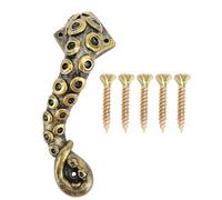 Kuuleyn Perilla de puerta de pulpo, manija de puerta de pulpo, manija de tentáculo de muebles de armario de bronce vintage resistente de resina