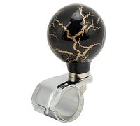 Kuuleyn Perilla Suicida, Perilla Giratoria del Volante, Ayuda de Giro Poderoso, Bola, Estilo Trueno para Autos, Camiones, Tractores, Barcos (Black)