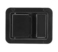 Kuuleyn Pestillo de manija de caja de herramientas para vehículos recreativos, pestillo de paleta de bloqueo, manija de caja de herramientas para plataforma de camión, kit de (Negra)