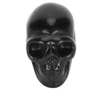 Kuuleyn Piedras curativas de Calavera de Cristal, Cabeza de Calavera de Cristal de 2 Pulgadas, Tallada a Mano, Tallada Pulida, Estatua de Calavera, Adornos para meditación (Tipo 2)