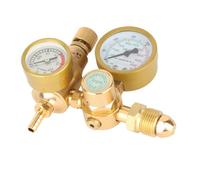 Kuuleyn Regulador de gas para máquina de soldar, Regulador de gas de argón, Caja de control de la máquina de soldar, Universal para máquinas de soldar Mig/Tig, Entrada de rosca