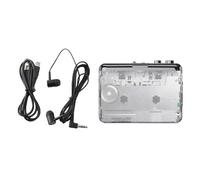 Kuuleyn Reproductor de Cintas de Casete, con USB Convertir Cintas a MP3 Transferencia de música Retro a PC/Entrada de Conector para Auriculares Batería Recargable/Alimentado por