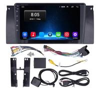 Kuuleyn Reproductor Multimedia para automóvil de 9 Pulgadas Navegación GPS para Android 10.0 Pantalla táctil WiFi Apto para Serie 5 E39 1996-2001 Macho Antiguo de 17 Pines (1+16G)