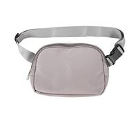 Kuuleyn Riñonera Unisex, riñonera Cruzada Unisex, Material de Nailon, Multifuncional, Elegante, Adecuada para Deportes al Aire y Correr (Gris)