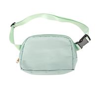 Kuuleyn Riñonera Unisex, riñonera Cruzada Unisex, Material de Nailon, Multifuncional, Elegante, Adecuada para Deportes al Aire y Correr (Verde)