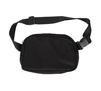 Kuuleyn Riñonera Unisex, riñonera Cruzada Unisex, Material de Nailon, Multifuncional, Elegante, Adecuada para Deportes al Aire y Correr (Negra)