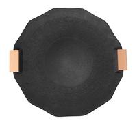 Kuuleyn Sartén para parrilla para barbacoa, placa para parrilla, sartén para parrilla portátil antiadherente sin humo, sartenes para parrilla coreanas, utensilios de cocina para (Negro Geométrico