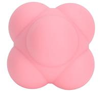 Kuuleyn Silicone Bounce Reaction Ball,HighDensity Material,Portable HandEye Coordination Speed Reflex Training Ball Dynamic Unpredictable Bounces Gym Home Rehabilitation Tools (Strawberry Color)