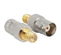 Kuuleyn SMA Hembra a BNC Hembra, convertidor de Prueba de Adaptador coaxial de Conector RF de 2 Piezas