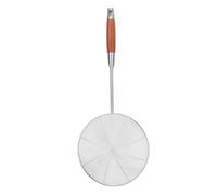 Kuuleyn Solid Stainless Steel Strainer,Spider Strainer,304 StainlessSteel Skimmer,Ladle Pasta Strainer Spoon with Wooden Grip for Cooking and Frying Kitchen Utensil