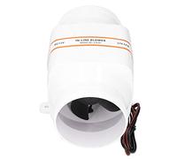 Kuuleyn Soplador de Aire de sentina en línea de 4 Pulgadas, 270 CFM, Accesorio para Barcos Marinos de Alto Flujo de Aire de 12 V