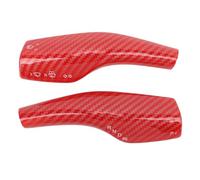 Kuuleyn Steering Wheel Gear Shift Cover, Protective Trim Interior Accessories, 1 Pair Steering Lever Cover Deformation Proof Decorative Protective Gear Shift Lever Cover for Vehi arbon Fiber