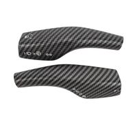 Kuuleyn Steering Wheel Gear Shift Cover, Protective Trim Interior Accessories, 1 Pair Steering Lever Cover Deformation Proof Decorative Protective Gear Shift Lever Cover for Vehi arbon Fiber