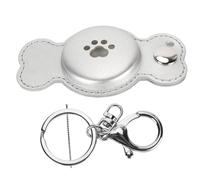 Kuuleyn Stud Marker, Estuche para buscador de artículos, Multifuncional, Evita pérdidas, Suave y Duradero para Soporte de Dispositivo de Seguimiento para Llave de Coche de Viaje (Plata)