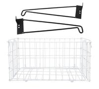 Kuuleyn Trasero trasero plegable, accesorio de metal anti silla de ruedas, 40x26x20cm scooter de almacenamiento de gran capacidad Caddy Fit para el diseño de viajes de compras con