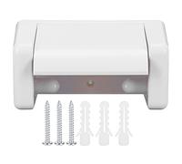 Kuuleyn Wall Mount, Wall Mounted Toilet Paper Holder Roll Paper Holder Toilet Tissue Rack for Bathroom (Blanca)