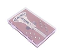 Kuuleyn Watch Back Case Aprender Llave, Kit de herramientas de reparación de relojes, removedor de tornillo de acero inoxidable portátil ajustable, herramienta de quiebre de