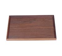 Kuuleyn Wooden Trays For Decor Walnut Wooden Tray Rectangle Serving Tray Tenon Structure Chinese For Tea Fruit Dessert Bread (Grande)
