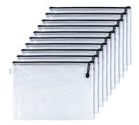 KUUQA 10 Piezas de Bolsas de Archivo con Cremallera A4 Carpetas de Carpetas de Documentos para Oficinas Suministros Almacenamiento de Cosméticos