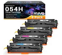 Kuva 054h Tóner Cartucho Compatible para Canon 054H Toner para Canon i-Sensys MF645Cx MF644Cdw MF643Cdw MF642Cdw MF641Cw MF641Cn MF640C LBP640C LBP621Cw LBP622Cdw LBP623Cdw (4 Pack)