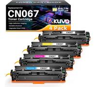 Kuva 067 Tóner Cartucho Compatible para Canon 067H 067 Toner para Canon i-sensys MF657cdw MF655cdw MF651cw LBP631cw LBP633cdw (Negro Cian Amarillo Magenta,4 Pack)