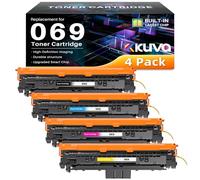 Kuva 069 Tóner Compatible para Canon 069 069H Tóner para imageCLASS MF751Cdw MF752Cdw MF753Cdw MF754Cdw MF755Cdw MF756Cx LBP673Cdw LBP674Cx LBP674Cdw (Negro, Cian, Magenta, Amarillo)