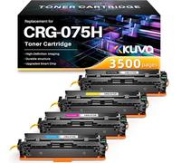 Kuva 075H 075 - Juego de cartuchos de tóner compatibles con Canon 075 075H ImageCLASS MF662Cdw MF663Cdw MF665Cdw LBP646Cdw LBP647Cdw (4 unidades)