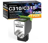 Kuva C310 C315 Cartucho de tóner Compatible con Xerox C310 C315 para C310DNI C310DNIM C315DNI (1 Negro, 006R04356)