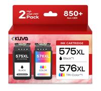 Kuva Cartuchos de repuesto PG-575XL 575XL CL-576XL para Canon 575 576 575XL 576XL PG575 CL576 compatibles con Canon TR4755i TS3750i TS3550i TS3551i TR4750i TR4751i TR4756 I, paquete de 2
